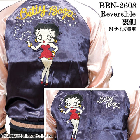 BETTY BOOP NEVERMIND REVERSIBLE SOUVENIR JACKET SKA ベティーブープ ネバーマインド リバーシブル スカジャン bbn-2608
