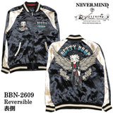 BETTY BOOP NEVERMIND REVERSIBLE SOUVENIR JACKET SKA ベティーブープ ネバーマインド リバーシブル スカジャン bbn-2609