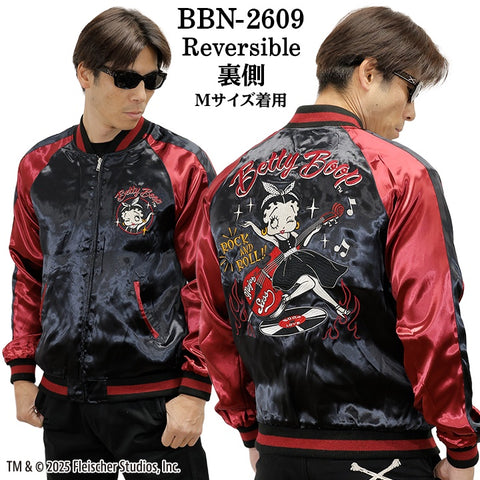 BETTY BOOP NEVERMIND REVERSIBLE SOUVENIR JACKET SKA ベティーブープ ネバーマインド リバーシブル スカジャン bbn-2609