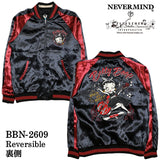 BETTY BOOP NEVERMIND REVERSIBLE SOUVENIR JACKET SKA ベティーブープ ネバーマインド リバーシブル スカジャン bbn-2609