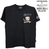 BETTY BOOP NEVERMIND TEE S/S T-SHIRT ベティーブープ ネバーマインド コラボ 天竺 半袖 Tシャツ bbn-2611