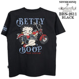 BETTY BOOP NEVERMIND TEE S/S T-SHIRT ベティーブープ ネバーマインド コラボ 天竺 半袖 Tシャツ bbn-2611