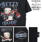 BETTY BOOP NEVERMIND TEE S/S T-SHIRT ベティーブープ ネバーマインド コラボ 天竺 半袖 Tシャツ bbn-2611
