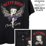 BETTY BOOP NEVERMIND S/S POLO SHIRT ベティーブープ ネバーマインド コラボ 天竺 半袖 ポロシャツ bbn-2616