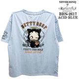 BETTY BOOP NEVERMIND TEE BIG S/S T-SHIRT ベティーブープ ネバーマインド ビッグシルエット 天竺 半袖Tシャツ bbn-2617