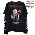 BETTY BOOP NEVERMIND FAKE SLEEVE TEE L/S T-SHIRT ベティーブープ ネバーマインド コラボ 天竺 フェイク袖 ロンTEE 長袖 Tシャツ bbn-2641
