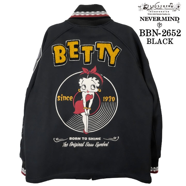 BETTY BOOP NEVERMIND BONDING PHARAOH JACKET ベティーブープ ネバーマインド コラボ ボンディング ファラオジャケット bbn-2652