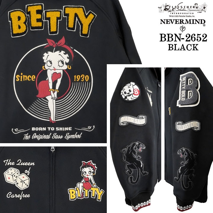 BETTY BOOP NEVERMIND BONDING PHARAOH JACKET ベティーブープ ネバーマインド コラボ ボンディング ファラオジャケット bbn-2652