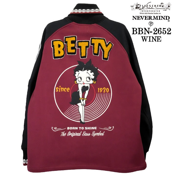 BETTY BOOP NEVERMIND BONDING PHARAOH JACKET ベティーブープ ネバーマインド コラボ ボンディング ファラオジャケット bbn-2652