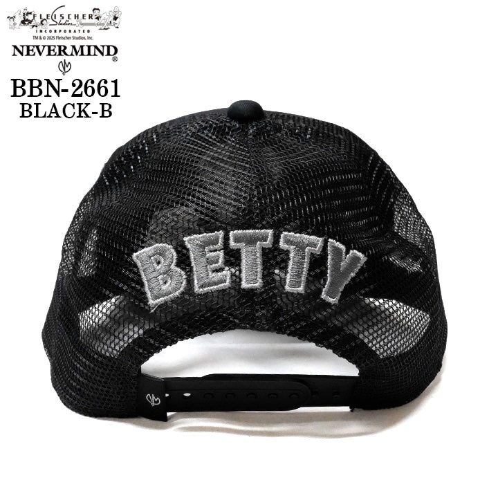 BETTY BOOP NEVERMIND TWILL MESH CAP ベティーブープ ネバーマインド ツイル メッシュ キャップ 帽子 bbn-2661
