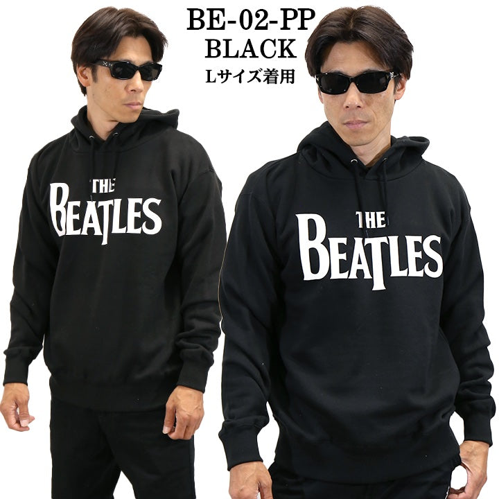 The Beatles ザ・ビートルズ Logo ロゴ 裏毛 プルオーバー パーカー be-02-pp