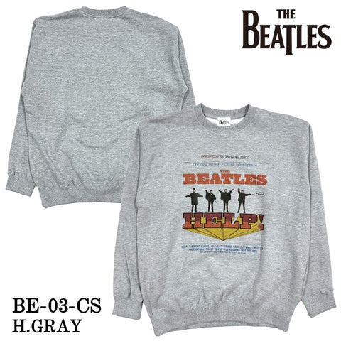 The Beatles ザ・ビートルズ HELP! 裏毛 クルーネック プルオーバー メンズ be-03-cs