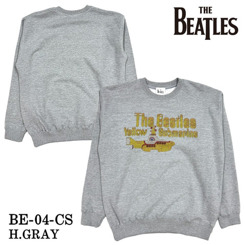 The Beatles ザ・ビートルズ Yellow Submarine 裏毛 クルーネック プルオーバー メンズ be-04-cs