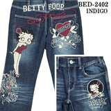 Ed Hardy×BETTY BOOP エドハーディー ベティ コラボ 刺繍 デニムパンツ ジーンズ ボトム bed-2402