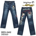 Ed Hardy×BETTY BOOP エドハーディー ベティ コラボ 刺繍 デニムパンツ ジーンズ ボトム bed-2402