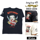 Ed Hardy×BETTY BOOP エドハーディー ベディ コラボ 天竺 刺繍 半袖Tシャツ bed-2503