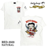 Ed Hardy×BETTY BOOP エドハーディー ベディ コラボ 天竺 刺繍 半袖Tシャツ bed-2503