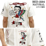 Ed Hardy×BETTY BOOP エドハーディー ベディ コラボ 天竺 刺繍 半袖Tシャツ bed-2504