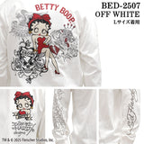Ed Hardy BETTY BOOP TEE L/S T-SHIRT エドハーディー ベディ コラボ 天竺 刺繍 ロンTEE 長袖Tシャツ bed-2507
