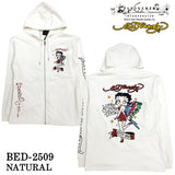 Ed Hardy BETTY BOOP F/Z PARKA HOODIE エドハーディー ベディ コラボ 天竺 パーカー bed-2509
