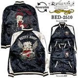Ed Hardy×BETTY BOOP REVERSIBLE SOUVENIR JACKET SKA エドハーディー ベディ コラボ 刺繍 リバーシブル スカジャン bed-2510