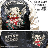 Ed Hardy×BETTY BOOP REVERSIBLE SOUVENIR JACKET SKA エドハーディー ベディ コラボ 刺繍 リバーシブル スカジャン bed-2510