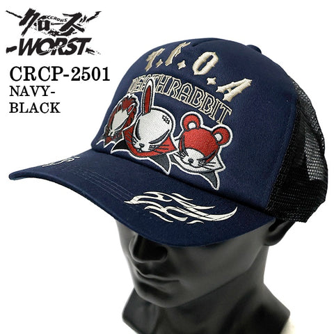 CROWS×WORST TWILL MESH CAP クローズ ワースト 武装戦線 ツイル メッシュ キャップ 帽子 crcp-2501