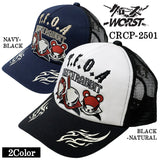 CROWS×WORST TWILL MESH CAP クローズ ワースト 武装戦線 ツイル メッシュ キャップ 帽子 crcp-2501