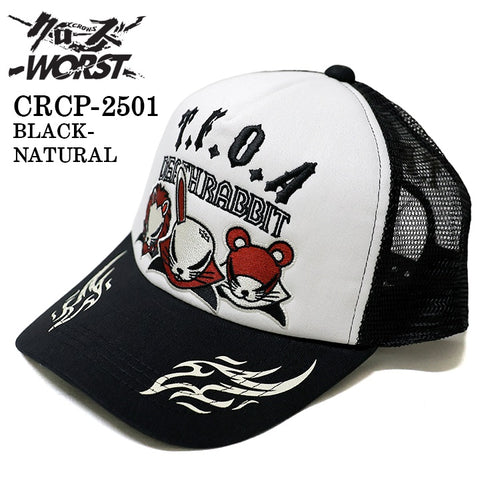 CROWS×WORST TWILL MESH CAP クローズ ワースト 武装戦線 ツイル メッシュ キャップ 帽子 crcp-2501
