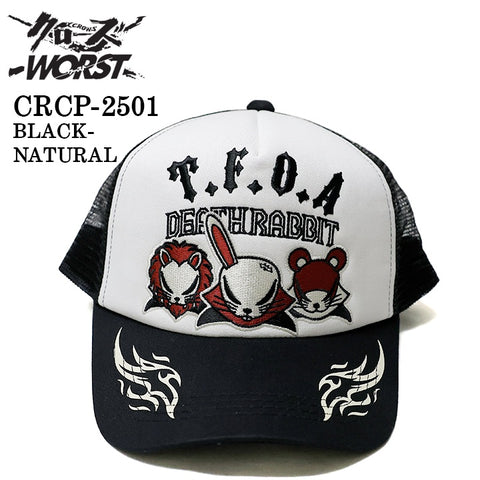 CROWS×WORST TWILL MESH CAP クローズ ワースト 武装戦線 ツイル メッシュ キャップ 帽子 crcp-2501