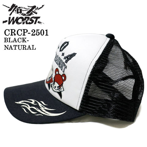 CROWS×WORST TWILL MESH CAP クローズ ワースト 武装戦線 ツイル メッシュ キャップ 帽子 crcp-2501