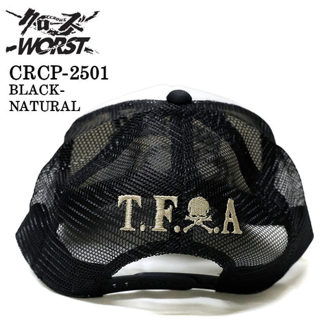 CROWS×WORST TWILL MESH CAP クローズ ワースト 武装戦線 ツイル メッシュ キャップ 帽子 crcp-2501