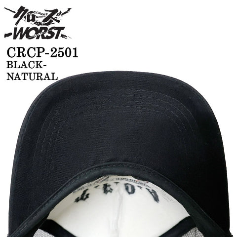 CROWS×WORST TWILL MESH CAP クローズ ワースト 武装戦線 ツイル メッシュ キャップ 帽子 crcp-2501