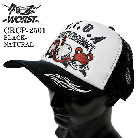 CROWS×WORST TWILL MESH CAP クローズ ワースト 武装戦線 ツイル メッシュ キャップ 帽子 crcp-2501