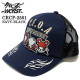 CROWS×WORST TWILL MESH CAP クローズ ワースト 武装戦線 ツイル メッシュ キャップ 帽子 crcp-2501