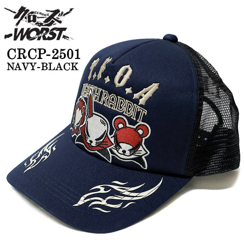 CROWS×WORST TWILL MESH CAP クローズ ワースト 武装戦線 ツイル メッシュ キャップ 帽子 crcp-2501
