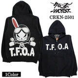 CROWS×WORST JACQUARD KNIT F/Z HOODIE PARKA クローズ ワースト ジャカード ニット パーカー crkn-2501