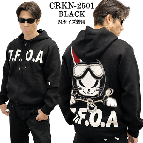 CROWS×WORST JACQUARD KNIT F/Z HOODIE PARKA クローズ ワースト ジャカード ニット パーカー crkn-2501
