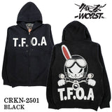 CROWS×WORST JACQUARD KNIT F/Z HOODIE PARKA クローズ ワースト ジャカード ニット パーカー crkn-2501