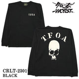 天竺長袖Tシャツ CROWS×WORST 武装戦線 天竺 長袖Tシャツ ロンTEE crlt-2301