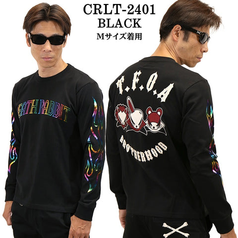 CROWS×WORST クローズ ワースト 武装戦線 天竺 長袖Tシャツ ロンTEE crlt-2401