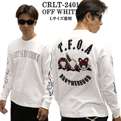 CROWS×WORST クローズ ワースト 武装戦線 天竺 長袖Tシャツ ロンTEE crlt-2401