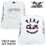 CROWS×WORST クローズ ワースト 武装戦線 天竺 長袖Tシャツ ロンTEE crlt-2401