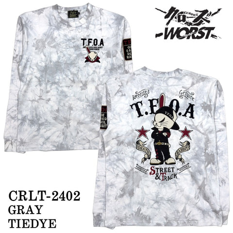 CROWS×WORST クローズ ワースト 武装戦線 天竺 長袖Tシャツ ロンTEE crlt-2402