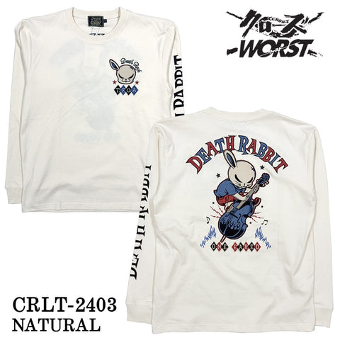 CROWS×WORST クローズ ワースト 武装戦線 天竺 長袖Tシャツ ロンTEE crlt-2403