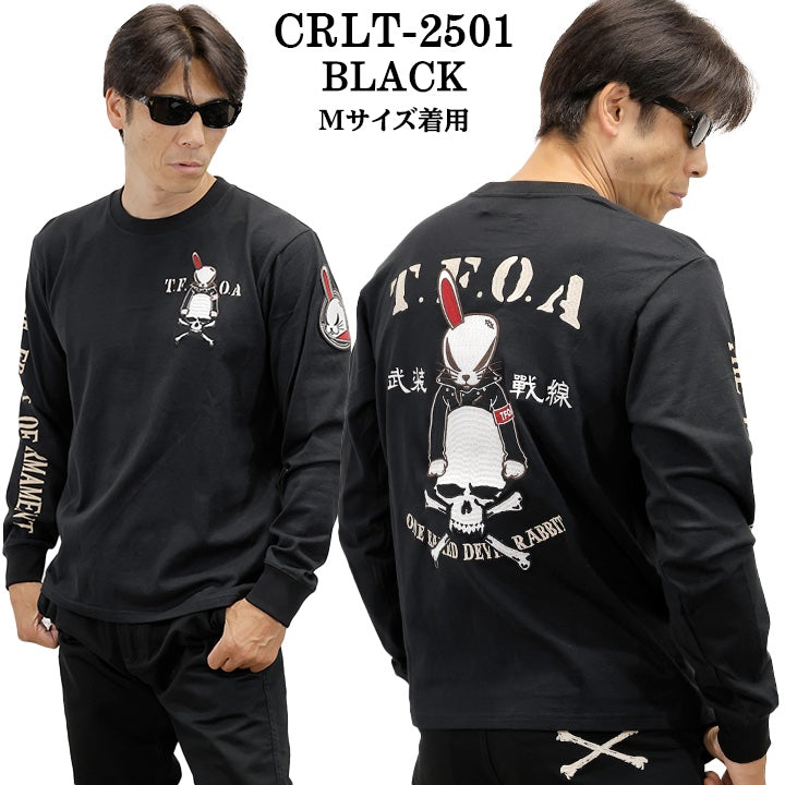 CROWS×WORST TEE L/S T-SHIRT DEATH RABBIT クローズ ワースト 武装戦線 デスラビット 天竺 長袖Tシャツ ロンTEE crlt-2501