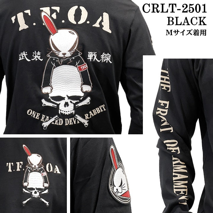 CROWS×WORST TEE L/S T-SHIRT DEATH RABBIT クローズ ワースト 武装戦線 デスラビット 天竺 長袖Tシャツ ロンTEE crlt-2501