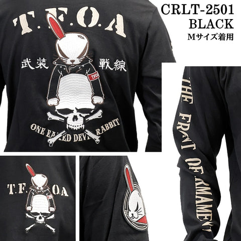 CROWS×WORST TEE L/S T-SHIRT DEATH RABBIT クローズ ワースト 武装戦線 デスラビット 天竺 長袖Tシャツ ロンTEE crlt-2501