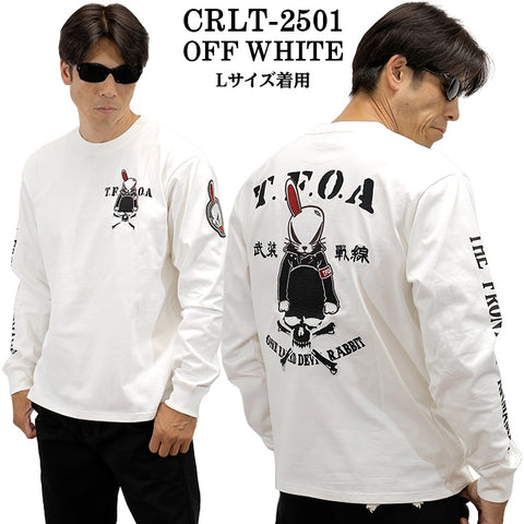 CROWS×WORST TEE L/S T-SHIRT DEATH RABBIT クローズ ワースト 武装戦線 デスラビット 天竺 長袖Tシャツ ロンTEE crlt-2501