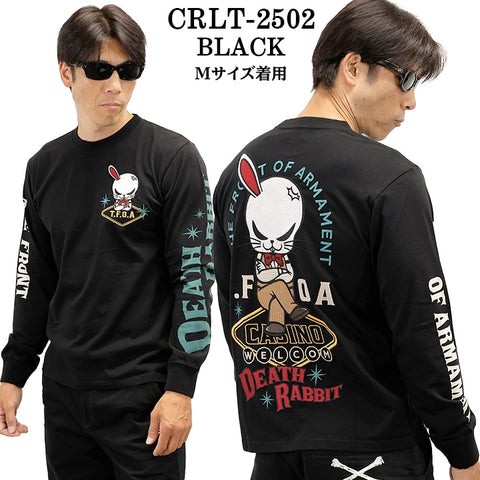 CROWS×WORST TEE L/S T-SHIRT DEATH RABBIT クローズ ワースト 武装戦線 デスラビット 天竺 長袖Tシャツ ロンTEE crlt-2502